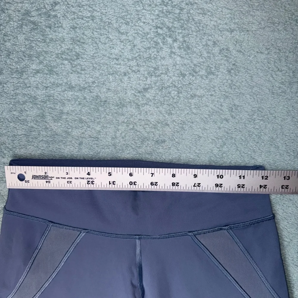 Women's Lululemon Leggings Crop Mesh Steel Blue Size 4 - Picture 6 of 9
